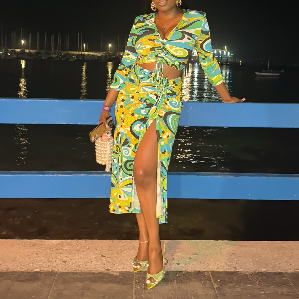 Zara Printed Skirt Set (Complete Set).
